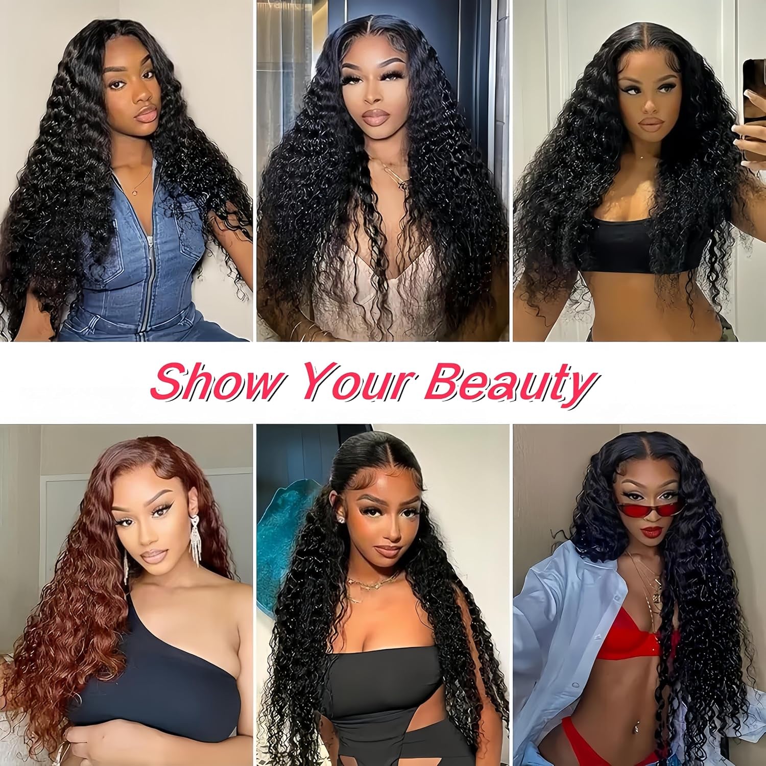 Wear and Go Glueless Wigs Human Hair Pre Plucked Pre Cut 4X4 Deep Curly Lace Front Wigs Human Hair Wigs for Women No Glue Transparent Hd Lace Front Closure Ready to Wear Wigs for Beginners（18 Inch）