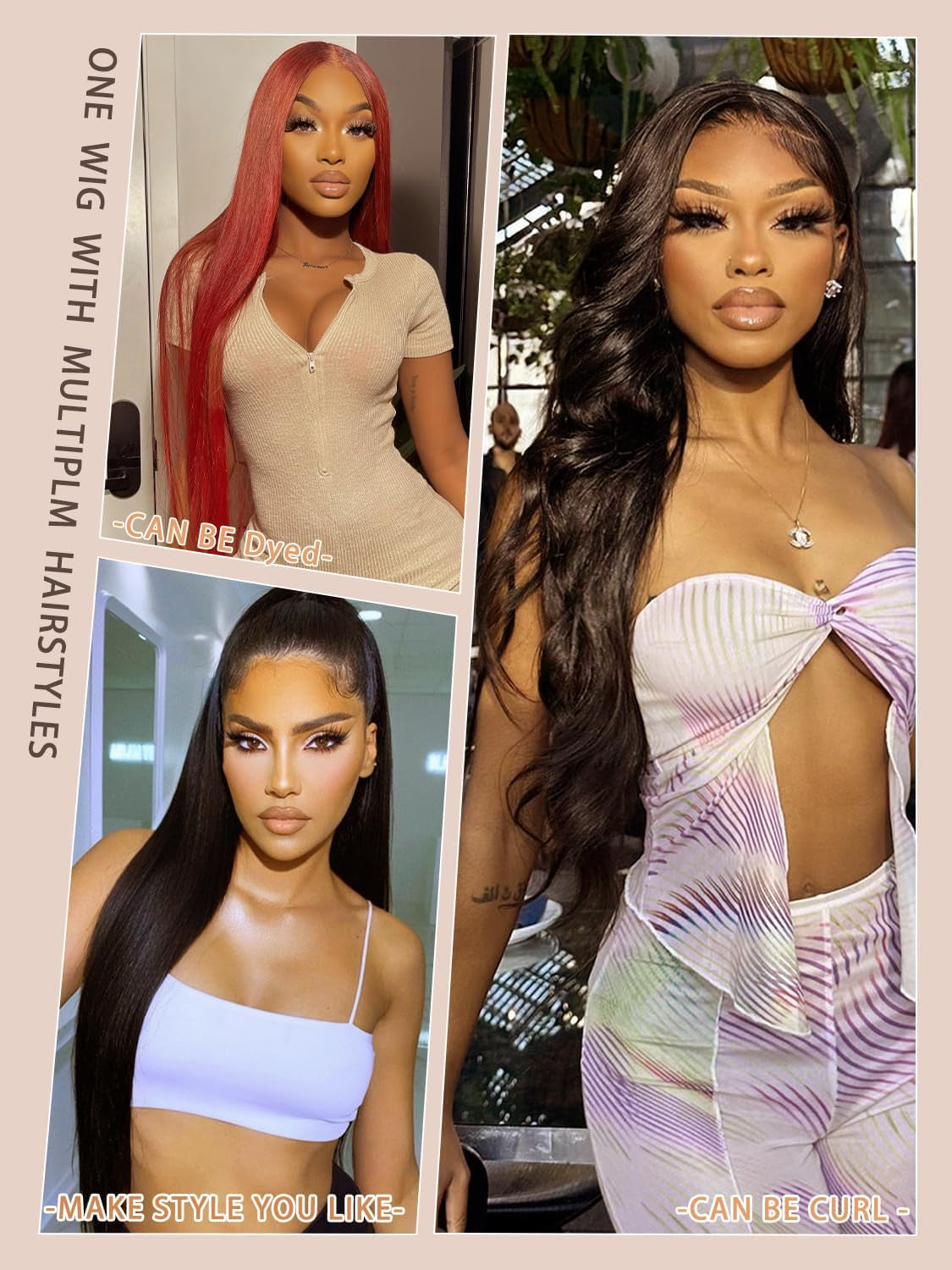 Wear and Go Glueless Wigs Human Hair Pre Plucked Pre Cut 6X4 Straight Lace Front Wigs Human Hair HD Lace Closure Wigs Human Hair 180% Density Ready to Wear Wigs Human Hair for Women 30 Inch