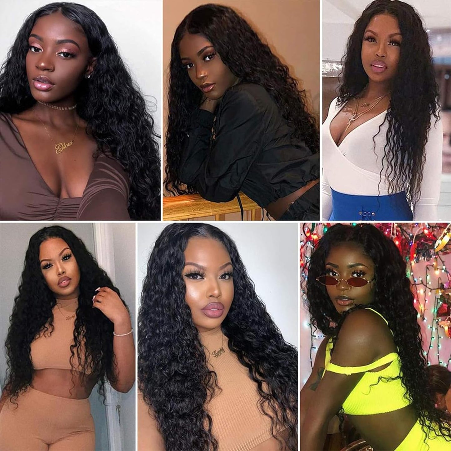 Curly Human Hair Wigs 4X4 Lace Closures Human Hair Wigs Pre Plucked Natural Hairline Curly Wigs Lace Front Wigs Water Wave Lace Closures Wigs (22 Inches)