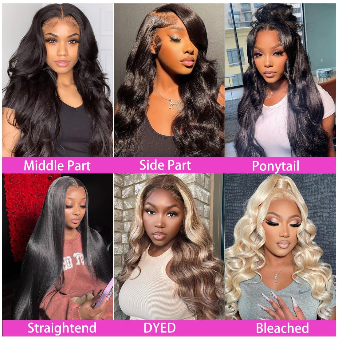 28 Inch Body Wave Lace Front Wigs Human Hair 13X4 SKINLIKE Real HD Lace Front Wigs Human Hair Pre Plucked Body Wave Glueless Frontal Wigs Human Hair 180% Density for Women